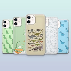 Dinosaur Phone Case T-Rex Dino Jurassic Animal Cover for iPhone 16,15Plus,14,13,12 Samsung S24Ultra,S23FE,S22,A16 Pixel 9ProXL,8A,8Pro,7A,6A