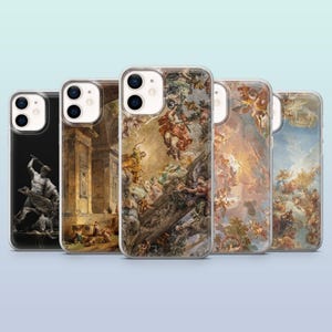 Renaissance Phone Case Greek History Dark Art Cover for iPhone 16,15Plus,14,13,12 Samsung S24Ultra,S23FE,S22,A16 Pixel 9Pro XL,8A,8Pro,7A,6A