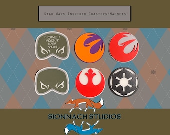 Inspiré de Star Wars - Sous-verres/badges/aimants de faction