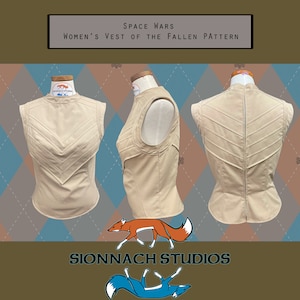 Women's Vest of the Fallen Pattern inspired by Shin Hati on Ahsoka