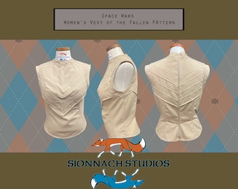 Women's Vest of the Fallen Pattern inspired by Shin Hati on Ahsoka