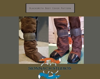 Funda para botas de herrero, polaina, patrón de polainas inspirado en The Armorer (de The Mandalorian)