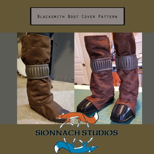 Blacksmith Boot Cover, Gaiter, Spats Pattern inspired by The Armorer (from The Mandalorian)