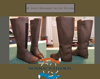 BK Space Mercenary Gaiter Pattern inspired by Bo-Katan on The Mandalorian