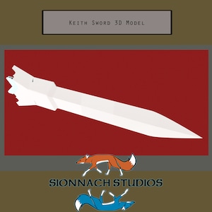 Voltron Inspired Prop Keith Sword and Bayard for Cosplay - STL Files for 3D Printing