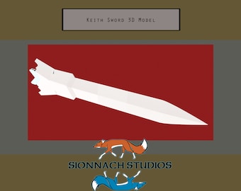 Voltron Inspired Prop Keith Sword and Bayard for Cosplay - STL Files for 3D Printing