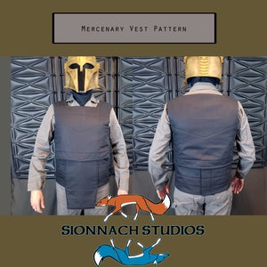 Space Mercenary Vest and Cumberbund Pattern inspired by The Mandalorian