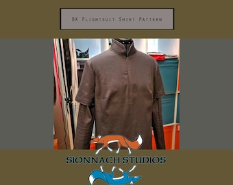 Women's BK Space Mercenary Flight Suit Shirt Pattern V2 inspired by Bo-Katan on The Mandalorian
