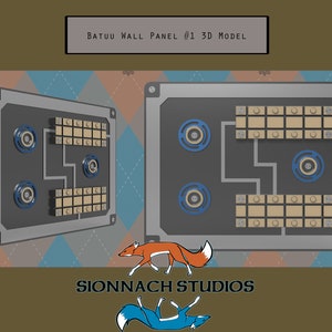 Star Wars Galaxy&#39;s Edge Batuu Inspired Wall Panel Decoration #1 - 3D STL Files