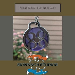 Dragon Prince Inspired Runaan Moonshadow Elf Necklace image 1