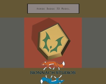 She-ra and the Princesses of Power Inspired - Prop Horde Badge for Cosplay - STL File for 3D Printing