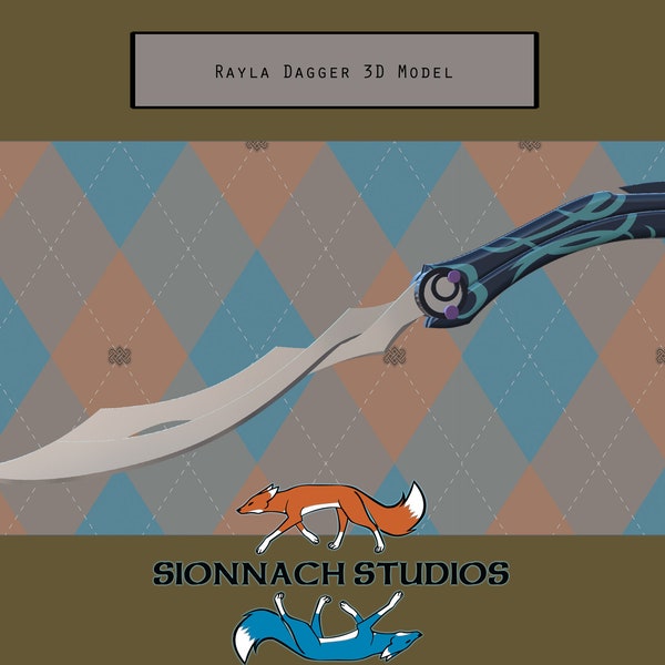 The Dragon Prince Inspired Rayla Dagger - STL Files for 3D Printing