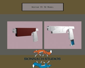 Westar 35 Blaster Inspired by Sabine Wren from Star Wars Rebels Prop Replica STL Files for 3D Printing