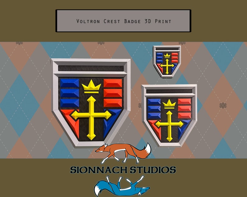 Voltron Inspired Crest Plaque/Badge/Magnet image 1