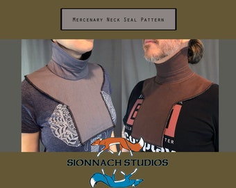 Space Mercenary Neck Seal Pattern inspired by The Armorer (from The Mandalorian)