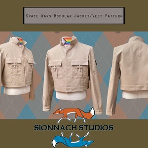 Space Wars Bespin Style Jacket and Vest Pattern Inspired by Luke Skywalker in The Empire Strikes Back