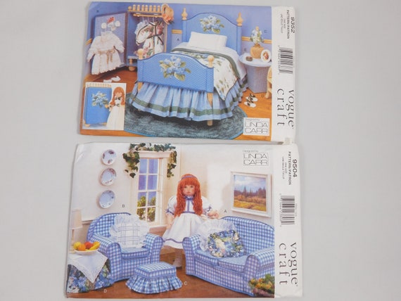 18 Doll Furniture Patterns Bedroom Living Room Vogue Etsy