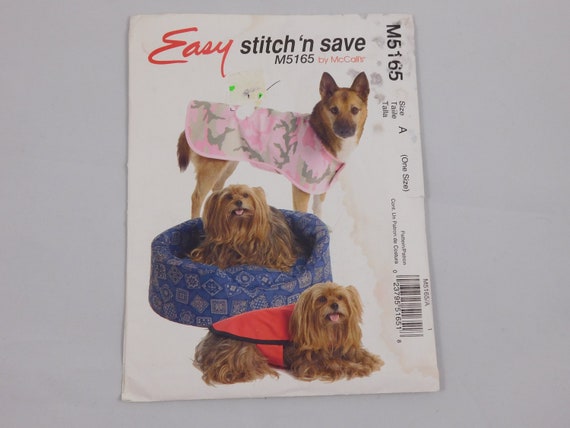 Dog Coat And Bed Cover Pattern Mccall S M5165 Pet Dog Etsy,How To Make A Canopy Bed In Minecraft