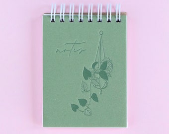 Hanging Plant Petite Notes | Mini Spiral Notebook