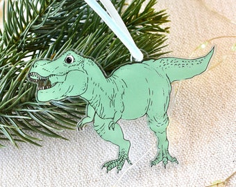 Acrylic Dinosaur Ornament | T-Rex Ornament