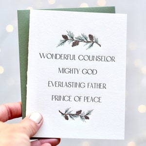 Wunderschöne Counselor Letterpress Weihnachtskarte