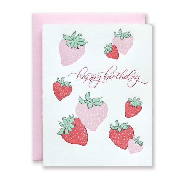 Strawberry Birthday - Etsy