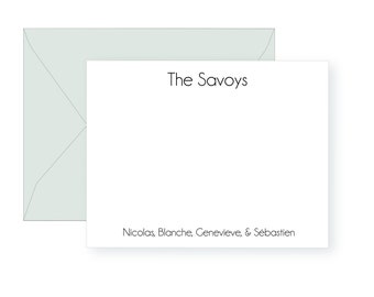 Family Stationery | Custom Letterpress Stationery | Personalized Stationery