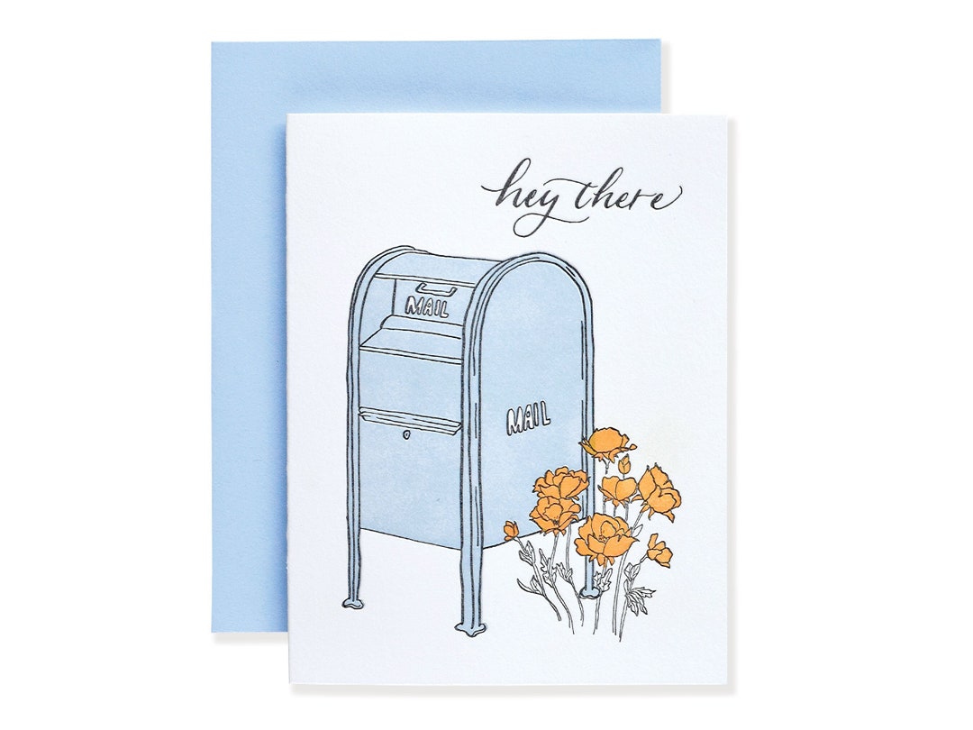 Hey There Letterpress Card | Valentines Day Greeting Card for Friend ...