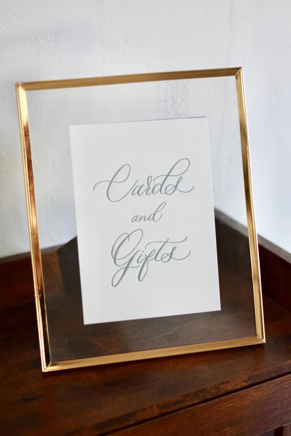 Letter Card Signs Classic Black Letterpress 'cards and Gifts' Sign | Wedding and Special ...
