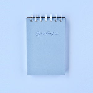 Braindump Pocket Notes | Light Blue Spiral Notebook