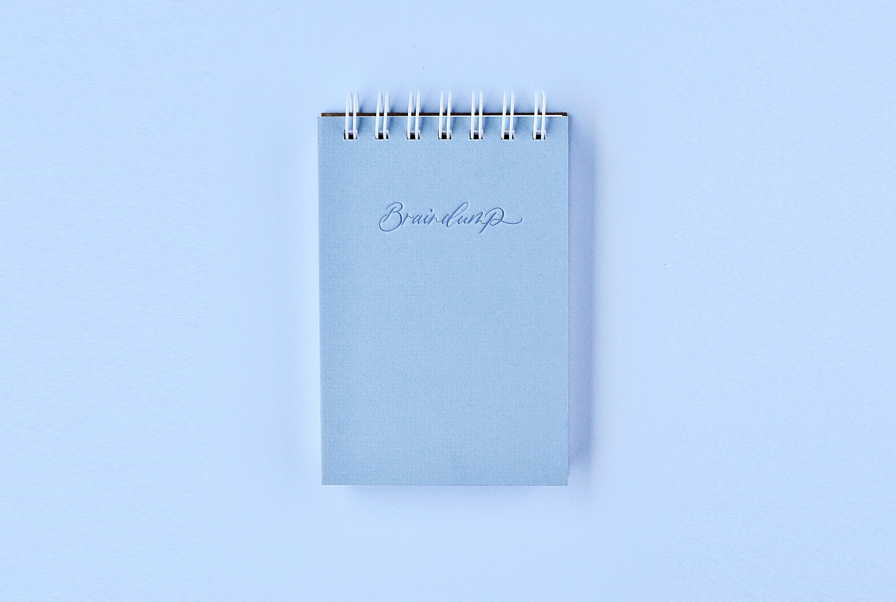 Braindump Pocket Notes | Light Blue Spiral Notebook - Etsy