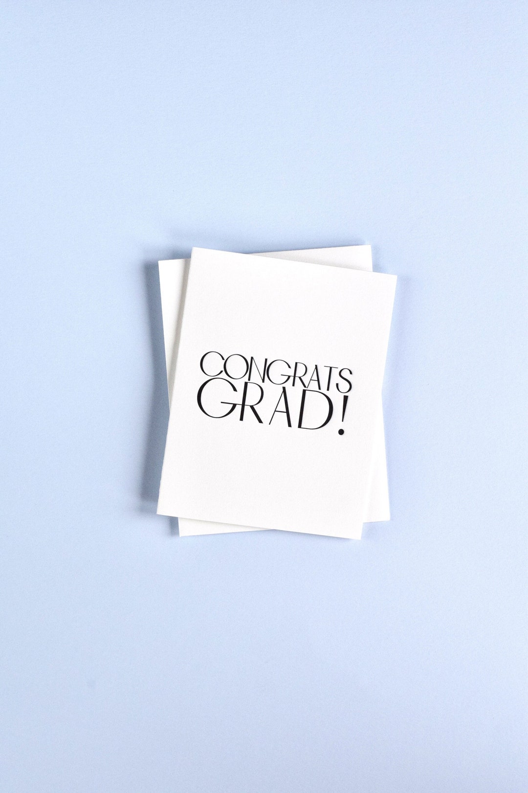 Minimalist Letterpress Grad Card | Graduation Card - Etsy