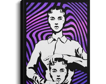 Get Out of Your Head Psychedelic Graphic Wall Art | Canvas Frame