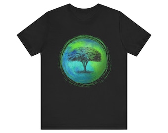 Geisterbaum-Grafik-T-Shirt | Naturliebhaber | Shamanisches Symbol