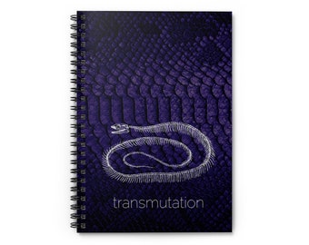 Snake Magic: Transmutation Spiral Notebook - Ruled Line | Dream Journal | Sacred Shamanic Journey Experiences | Meditation Diary (Purple)