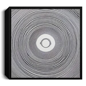 Soundwaves Graphic Art on Square Canvas