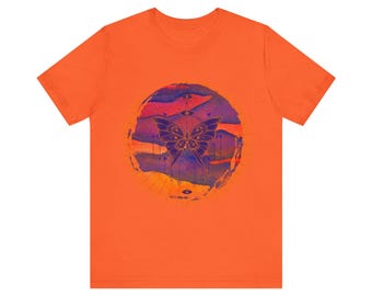 Cosmic Butterfly Graphic Tee | Meditation | Trippy Psychedelic Design | Alt Clothing