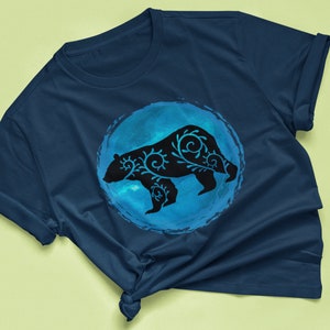 Bear Totem Graphic Tee | Psychedelic Bear Design | Shaman T-Shirt