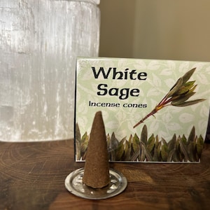 Weisser Salbei Kamini Räucherkegel/ Aromatherapie/ Geschenk/ Schutz/ Meditation/ Räucherkegel/ Altar/ Reinigung