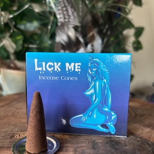 Kamini Lick Me Räucherkegel/ Aromatherapie/ Geschenk/ sinnlich / Romantik/ Weihrauch/ Räucherkegel/ Altar/ verführerisch