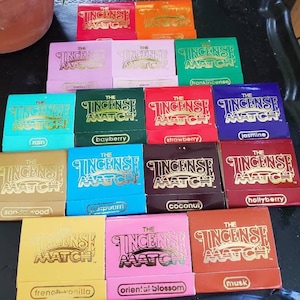 Incienso en cerillas/Incienso en cerillas/Altar/Aroma de ambiente/Hechizos/Hippy/Regalo/Para llevar/Viajes/Espacios pequeños/Minicasas/Baño