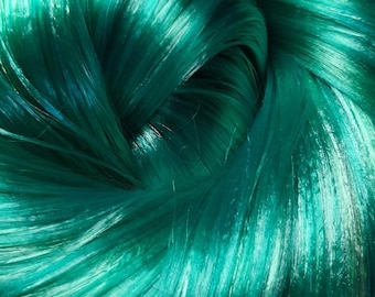 1020 Seafoam Teal Blend Saran/Nylon Doll Hair 52 inch 100 grams