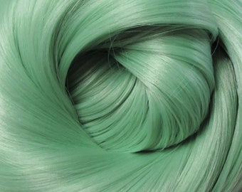 MATTE MOSS Green Synatra Fiber Doll Hair for Custom Reroots