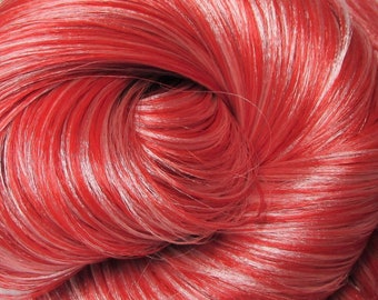 Édition limitée 0014 Cheveux de poupée mélange saran/nylon rouge-rose