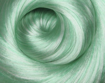 GLACIAL GREEN Saran Doll Hair for Custom OOAK/Rerooting