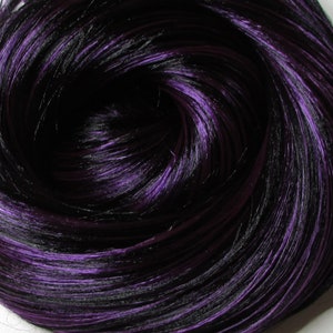 GOTHICA Purple/Black Synatra/Saran Blend Doll Hair