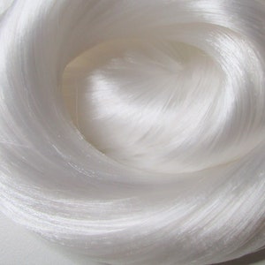 BRIGHT ICEBERG White Synatra Fiber Doll Hair for Custom Reroots