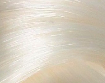 WHITE PEARL Saran Doll Hair for Custom Reroots 0015