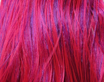 Limited Edition Pink-Purple Saran/Nylon Blend Doll Hair