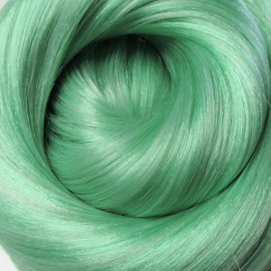 GARDEN GREEN Saran-Synatra Fiber Doll Hair for Custom Reroots